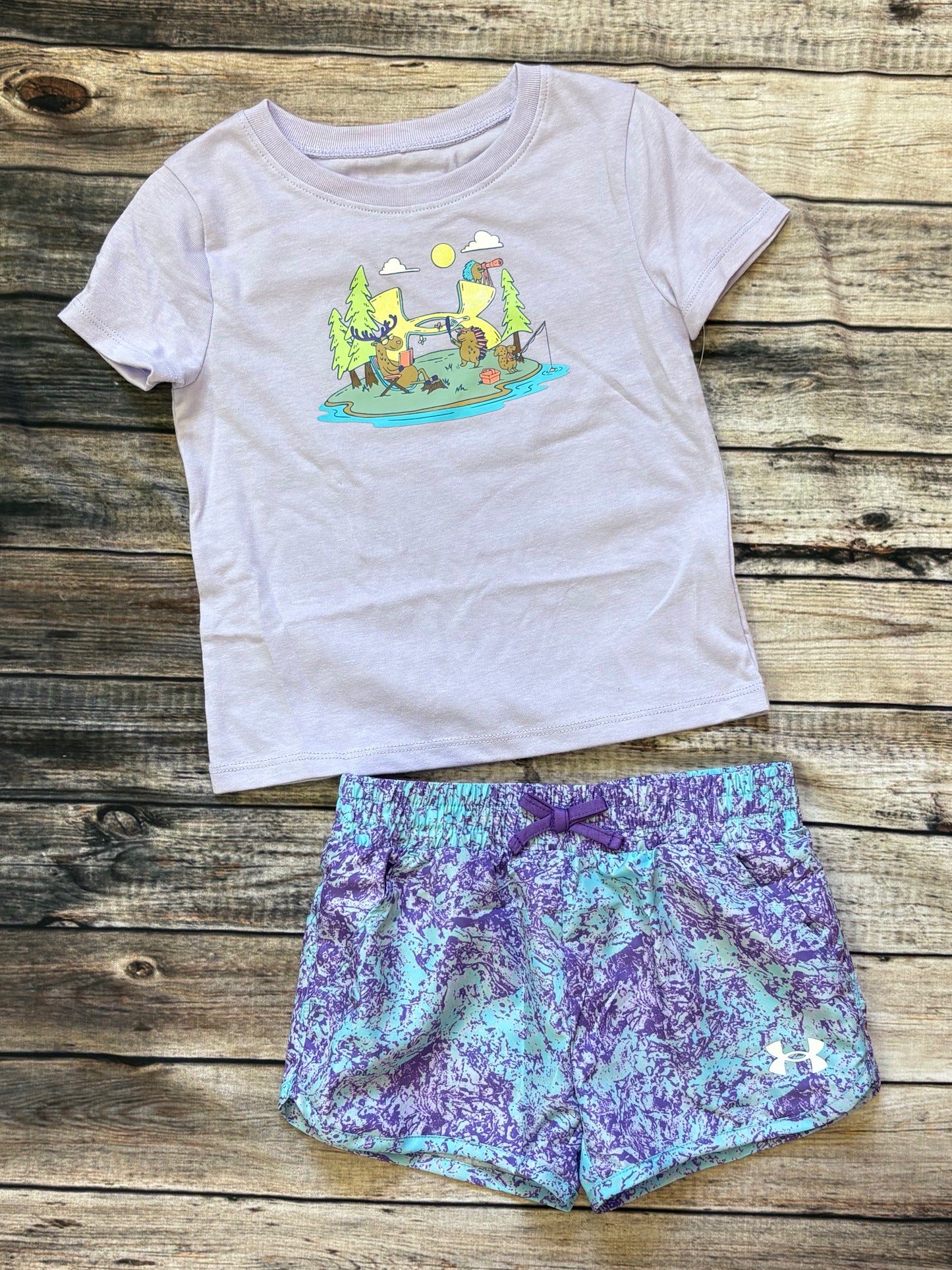 Under Armour Purple Forrest Friends Outfit