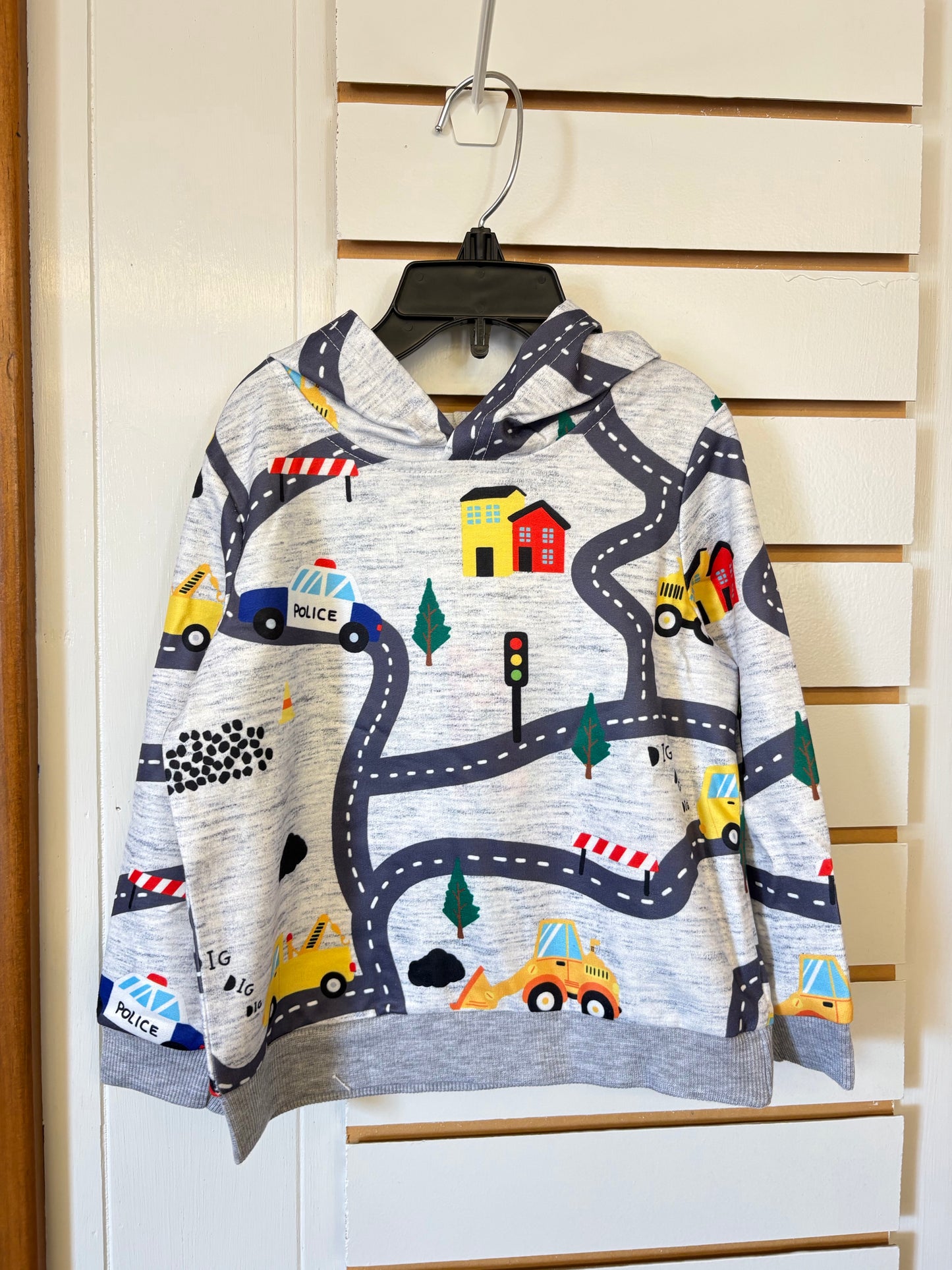 Boys Vehicle Hooded Sweatshirt