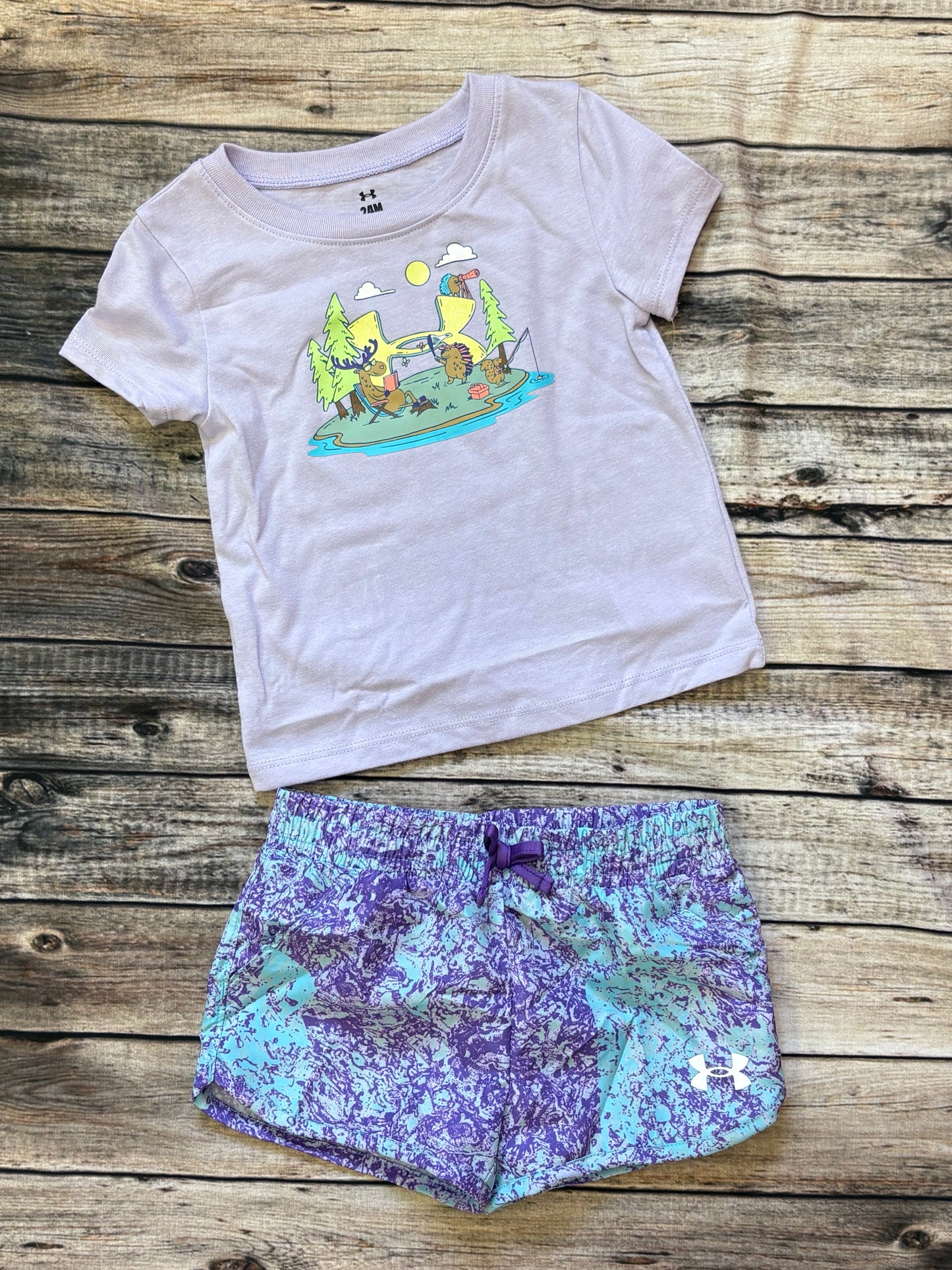 Under Armour Purple Forrest Friends Outfit