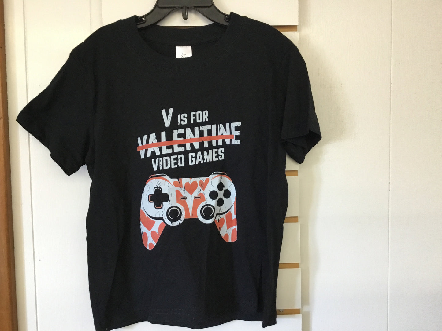 V is for Valentine Video Games shirt