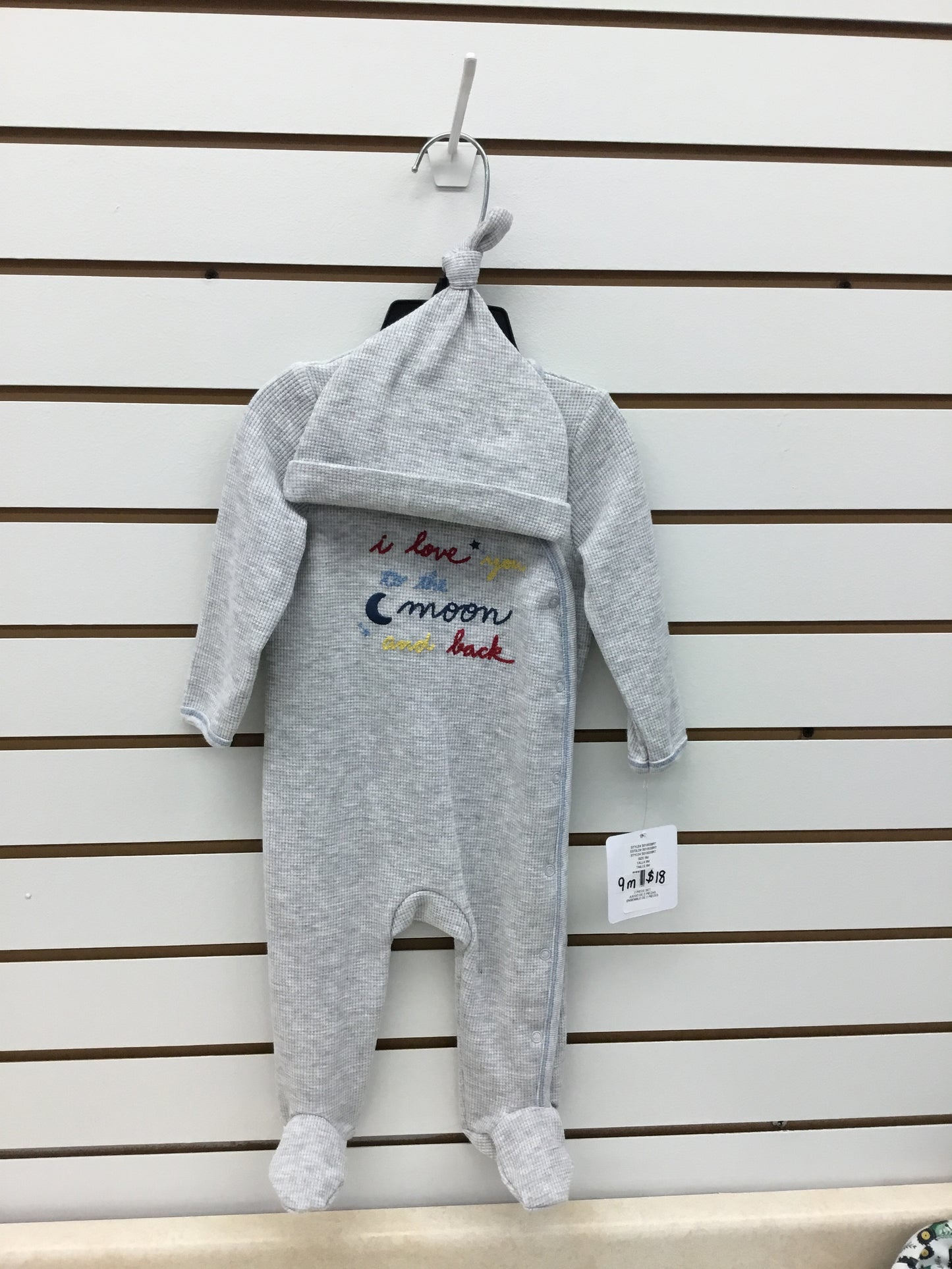 “I love you to the moon and back” baby sleeper