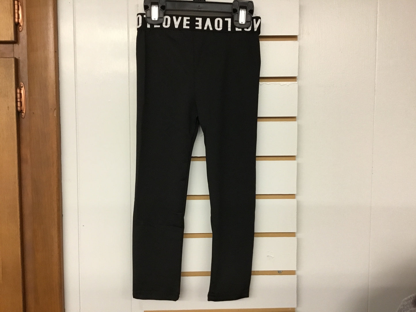 Letter Print Elasticized Leggings