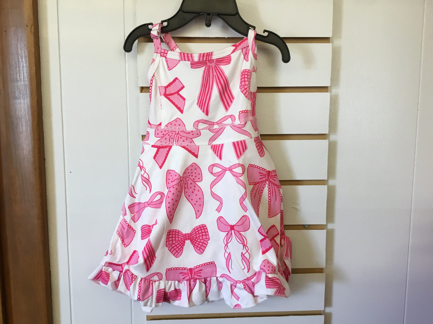 Pink Bow Sleeveless Dress