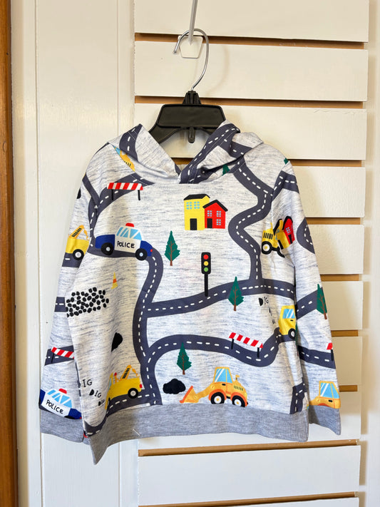 Boys Vehicle Hooded Sweatshirt