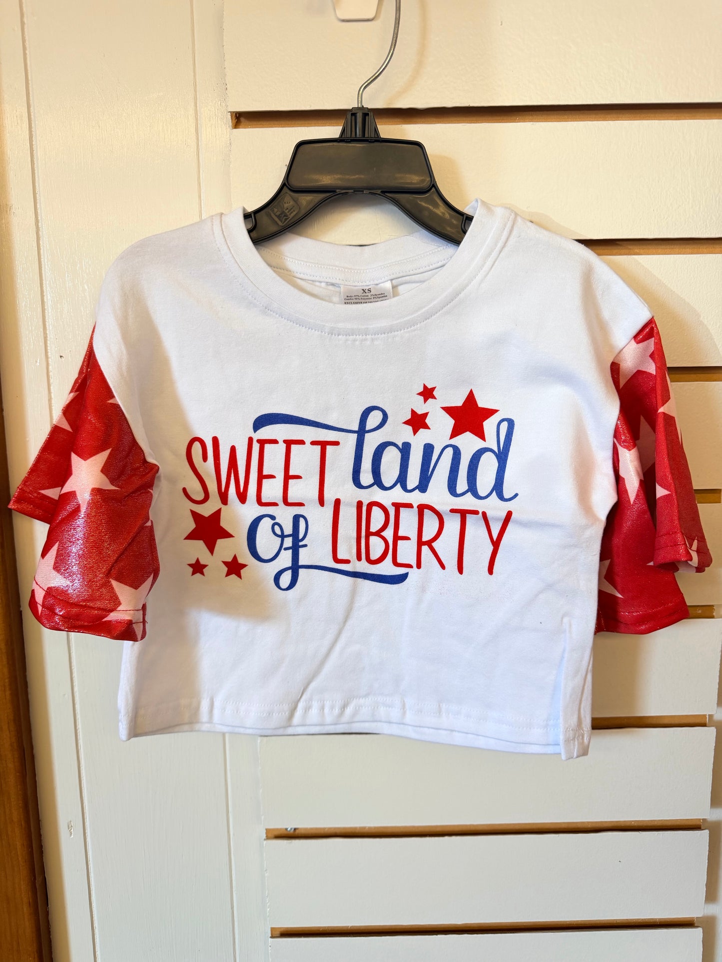 Girls Sweet Land of Liberty Top