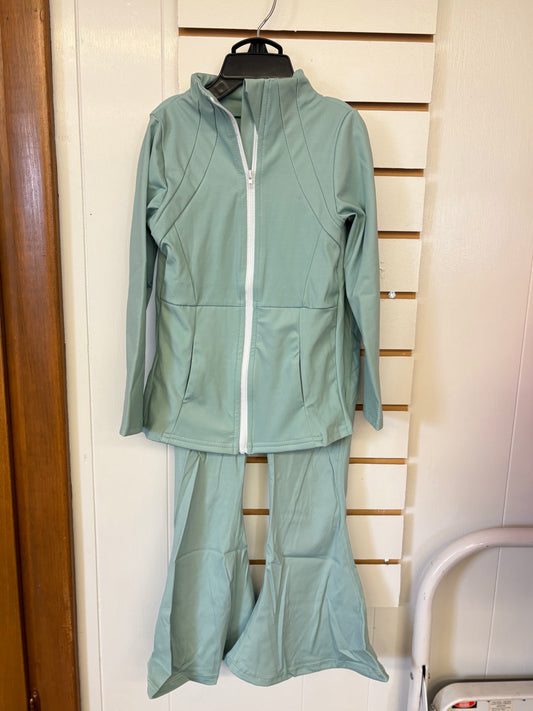 Girls Green Active Set