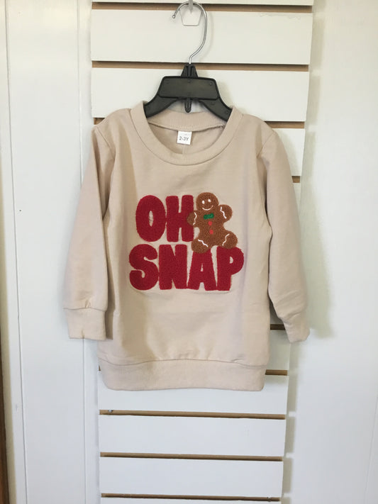 Oh snap sweater