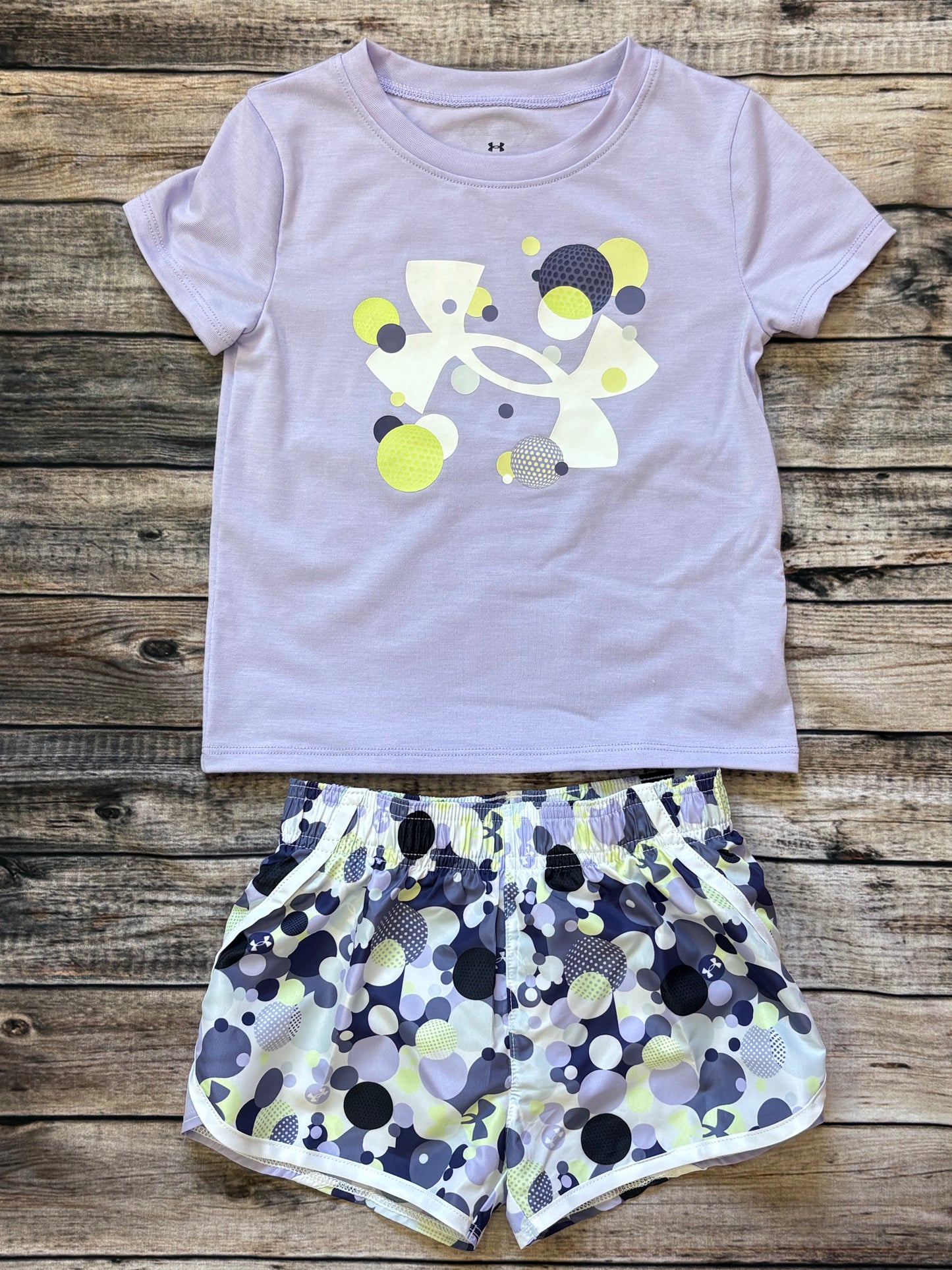 Under Armour Purple Dots Outfit