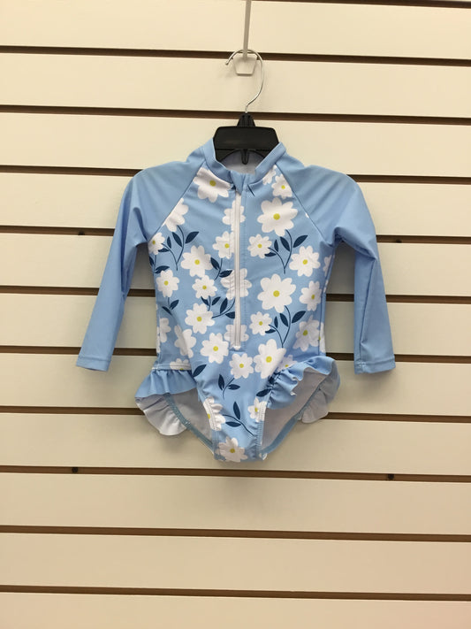 Blue flower swimsuit