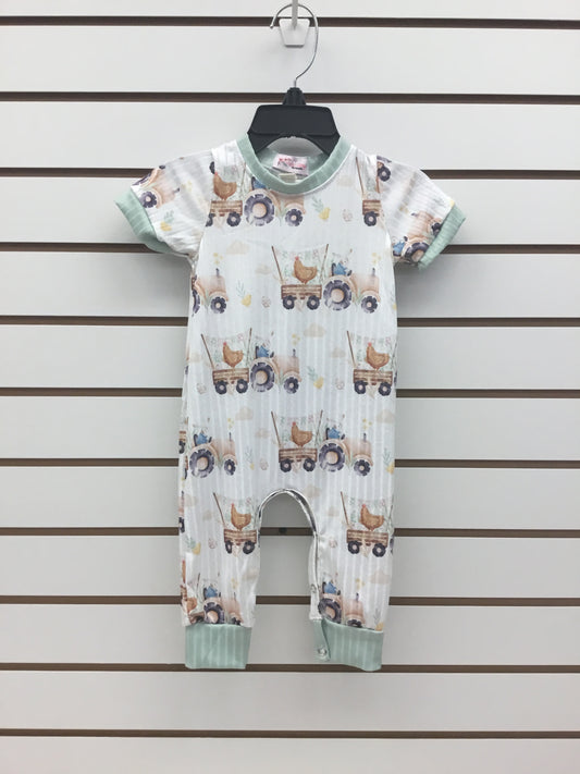Tractor Easter pajamas