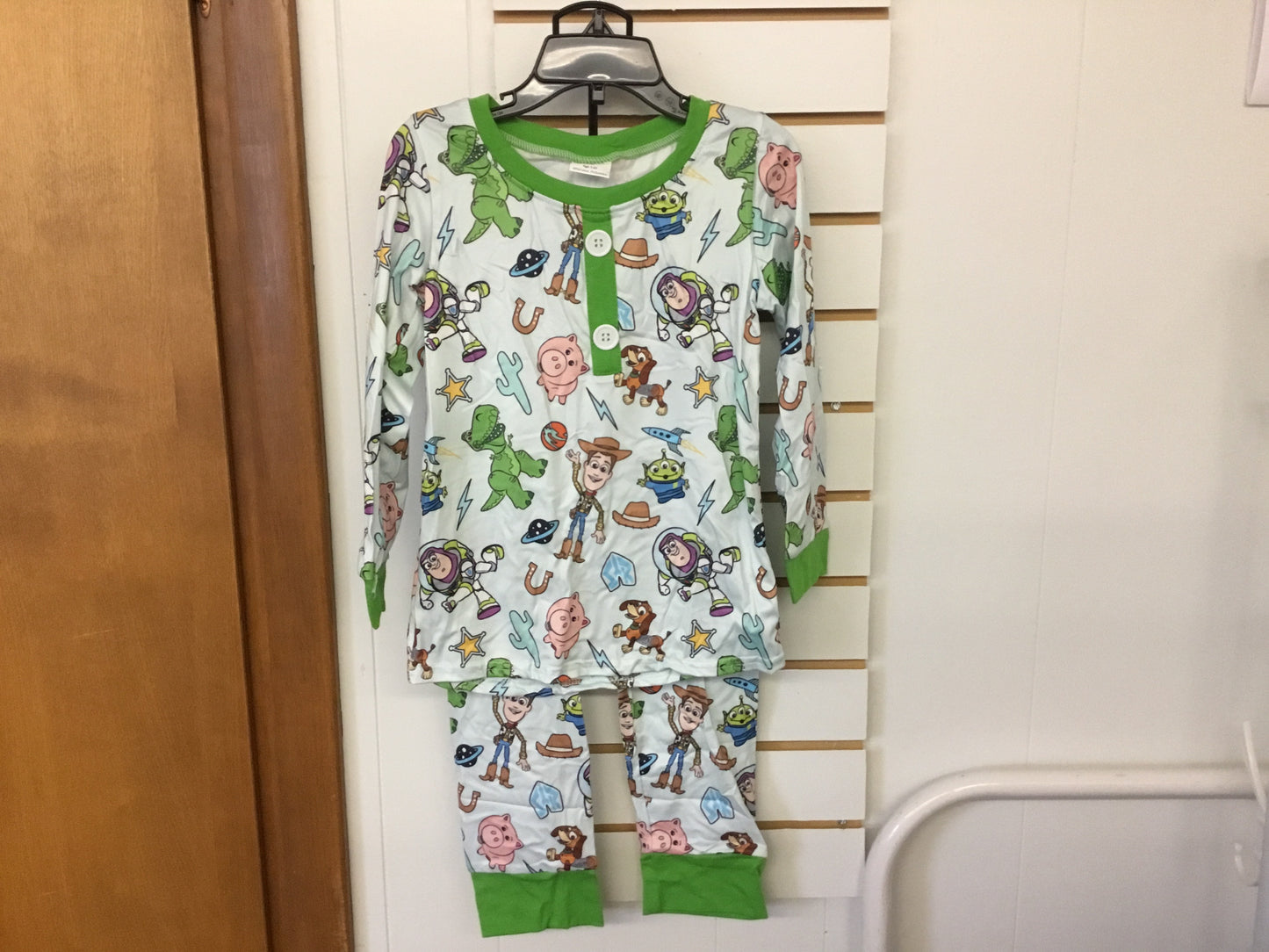 Green Pig Cactus Toy Boys Pajamas