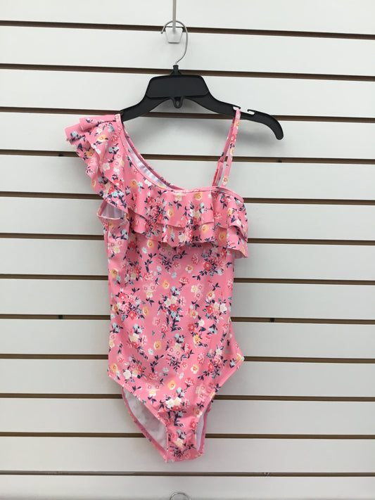 Pink flower swimsuit