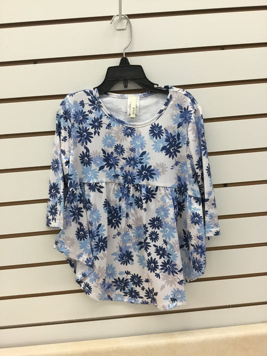 Blue flower shirt