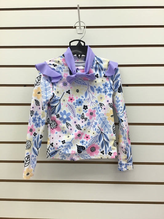 2 piece flower swimsuit