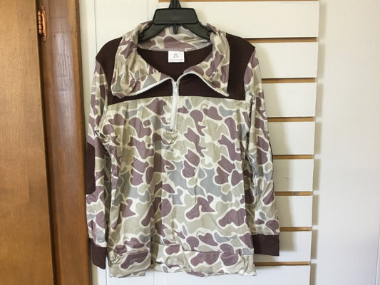 Camo zipper shirt