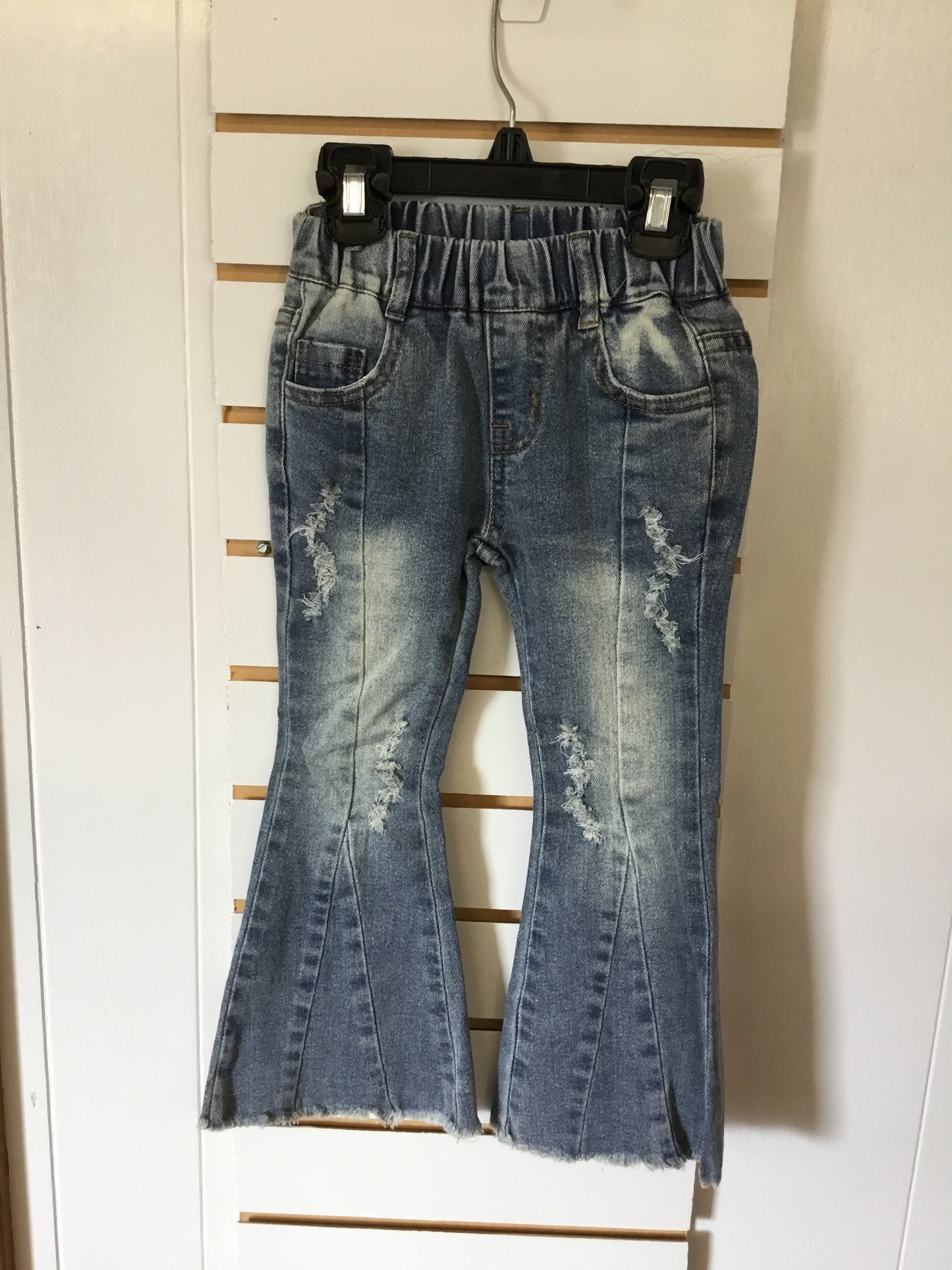 Dark wash flare jeans