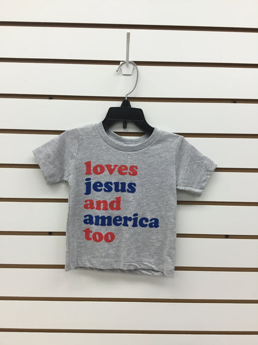 Loves Jesus and America too shirt