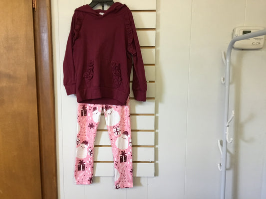 Maroon Santa outfit